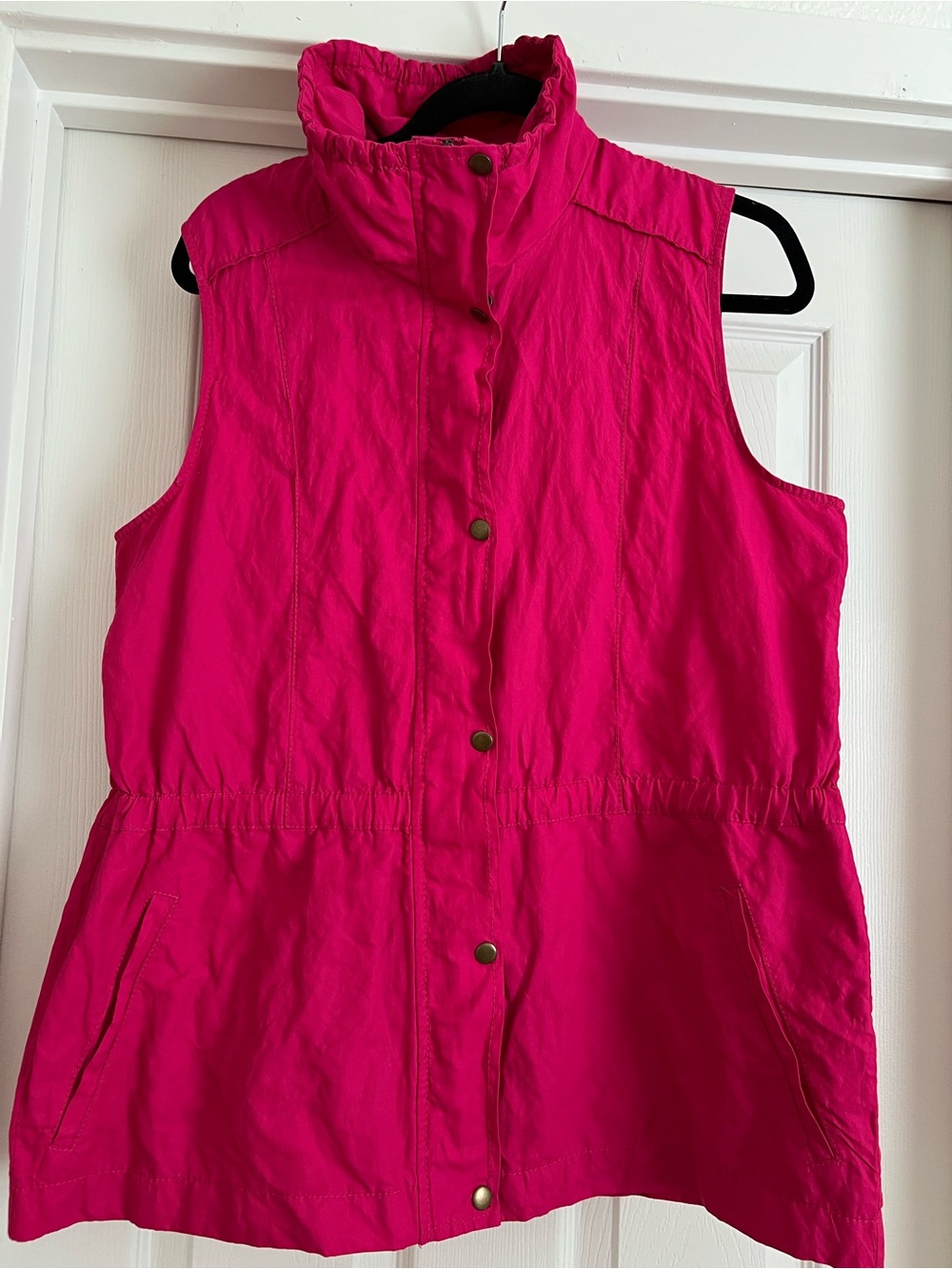 Coldwater Creek Hot Pink Sleeveless Utility Vest